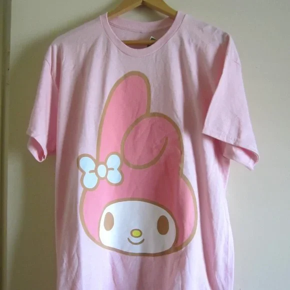 My Melody Sanrio Pink Women T-Shirt - Picture 1 of 4
